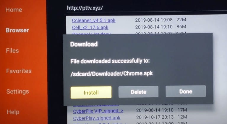 How to install Google Chrome on FireStick