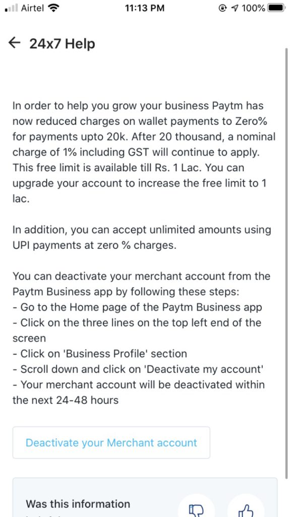 How to Delete Paytm Business Account 4