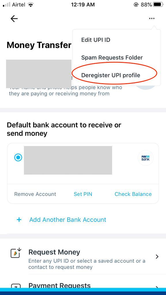How to Remove Bank Account from Paytm - Easy 6 steps (With screenshots) 2