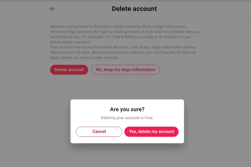 How to Delete Letgo Account - Complete Guide 5