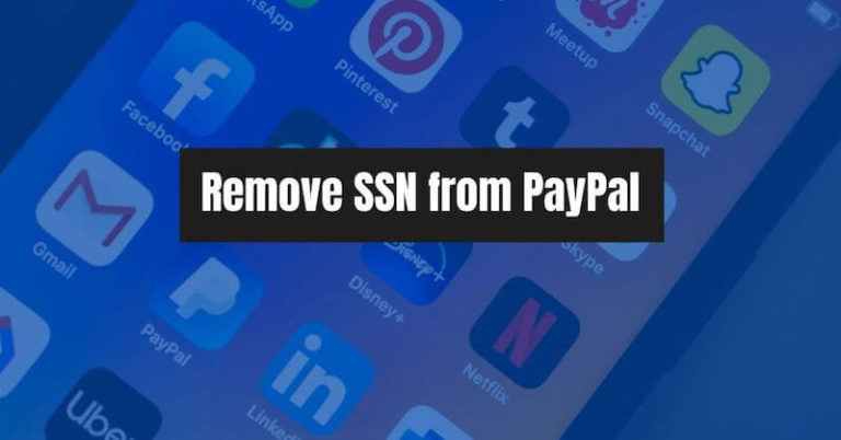 How to remove SSN from PayPal