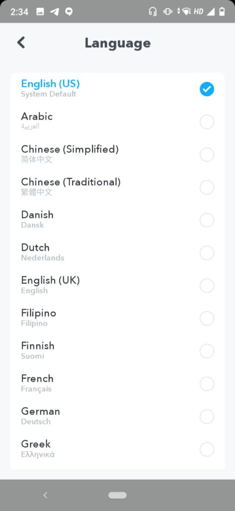How to Change the Language on Snapchat