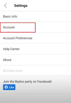 How to delete second account badoo