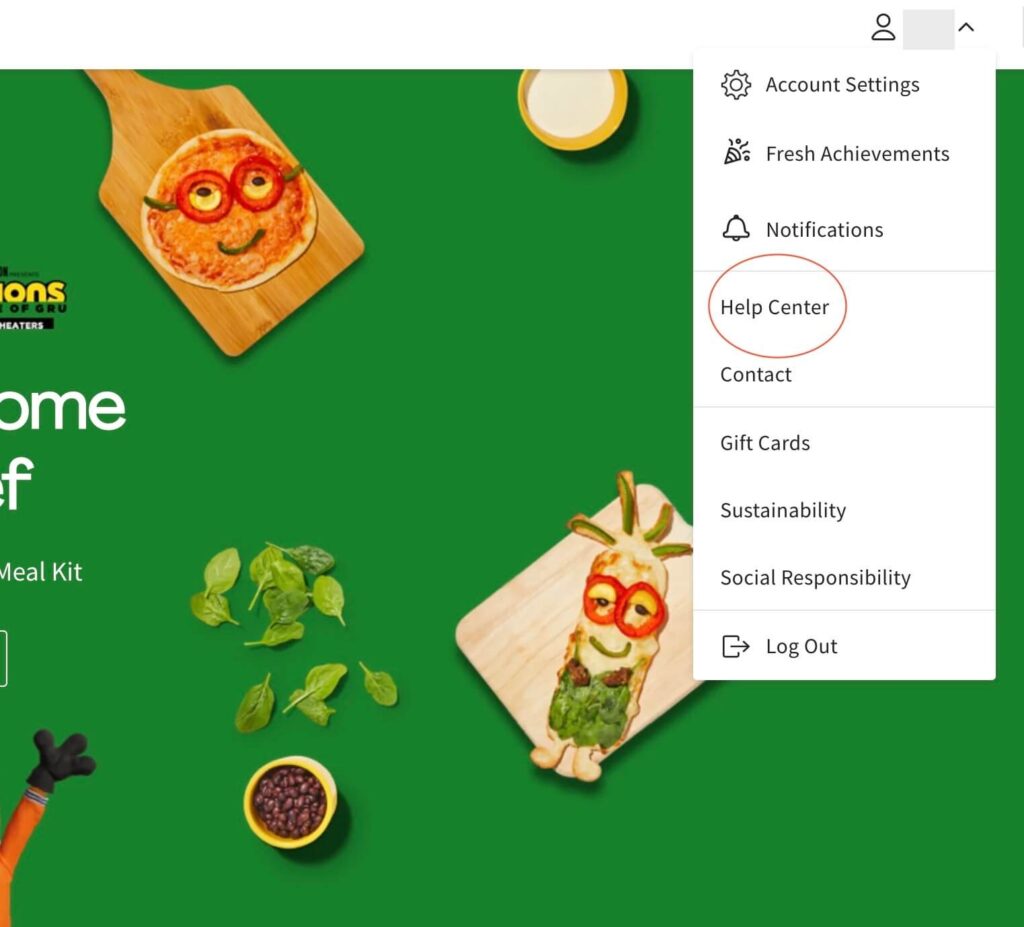 delete hellofresh account desktop