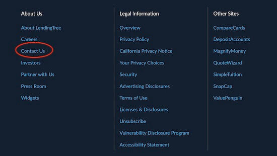 how to delete lending tree account