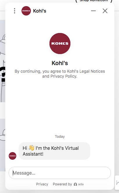 delete kohls account